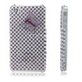 100% Brand New Purple Butterfly Rhinestone Bling Hard Plastic Case For Apple iphone 4G
