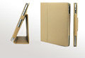 iPad Case Genuine leather No lines Hand-built - Khaki