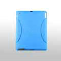 iPad 2 / The New iPad case Crescent Silicone Case Seismic drop resistance - Blue