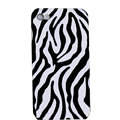 zebra iphone 4G case ceramics smooth cover - black