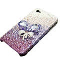 S-warovski crystal bling Flowers case for iphone 4