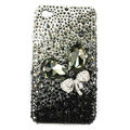 Brand New Bowknot S-warovski bling crystal case for iphone 4G - black
