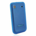 Silicone case for Samsung i9003 - Transparent blue
