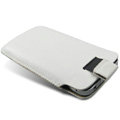 Brand Imak Leather Case for Samsung S5830 - white