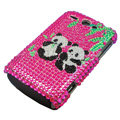 Panda bling crystal case for HTC G8 - pink