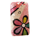Color Flower bling crystal case for HTC G7