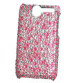 Color covers bling crystal case for HTC G7 - pink