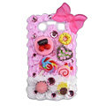Bowknot ice cream cake case for BlackBerry 9700 - pink