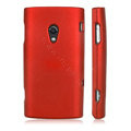 Scrub color covers for Sony Ericsson X10 - red