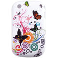 Butterfly pattern Silicone Case For BlackBerry 8520