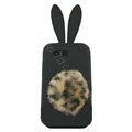 Rabbit Ears Silicone Case For Motorola ME525 - black