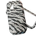 black zebra bling crystal case for Nokia N97 mini