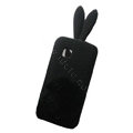 Rabbit Ears Silicone Case For Nokia C5-03 - black