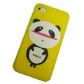 Panda scrub hard back cover for iphone 4G - yellow