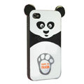 Cute Kung Fu Panda silicone case cover for iphone 4G
