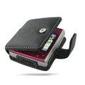 PDair leather holster case for Nokia X5-01 - black