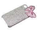 pink bowknot bling crystal case for iPhone 4G