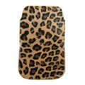 Leopard Leather holster case for Nokia X7 - gold