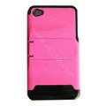 Amass Stand Hard Back Cases Covers for iPhone 4G - pink