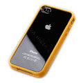 Color Covers Hard Back Cases for iPhone 4G - yellow