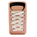 ISHOES Shoelace silicone cases covers for iPhone 4G - pink