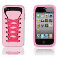 ISHOES rose Shoelace silicone cases covers for iPhone 4G