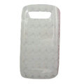 TPU silicone cases covers for Blackberry 9850 - white