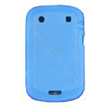 scrub silicone cases covers for Blackberry Bold Touch 9900 - blue