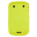 scrub silicone cases covers for Blackberry Bold Touch 9900 - yellow