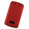 Matte Hard back cases covers for BlackBerry 9530 - red