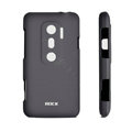 ROCK matte Skin cases covers for HTC EVO 3D - Black