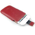 Brand Imak Holster Leather Case for HTC EVO 3D - Red