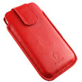 PIERVES Holster leather case for Blackberry Storm 9530 - red