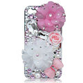 Bling Flowers S-warovski crystal cases covers for iPhone 4G