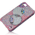 Bling Olympic Ring S-warovski crystal cases skin for iPhone 4G