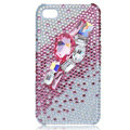 Bling S-warovski crystal cases covers for iPhone 4G - pink