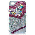 S-warovski Bling crystal cases covers for iPhone 4G - rose