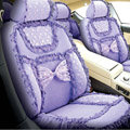 Bud silk Lace Car Seat Covers sets - Purple EB006
