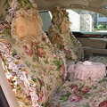 Bud silk car seat covers Cotton seat covers - Pink