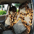 Leopard car seat covers Cotton seat covers - Brown EB004