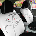 Human Touch Car Seat Covers Custom seat covers - White EB001