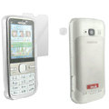 IMAK Ultra-thin Scrub Transparency cases covers for Nokia C5-00 - White(+Protector Screen )