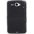 ECBOZ Slim Scrub Mesh Silicone Hard Cases Covers For HTC Chacha A810e G16 - Black