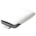 Imak Holster Leather sets Cases Covers for HTC Chacha A810e G16 - White