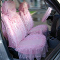 Universal Car Seat Covers Bud silk Lace - Pink