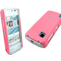 IMAK Slim Scrub Silicone hard cases Covers for Nokia 5230 5230XM 5233 5235 - Pink(+Protector Screen)