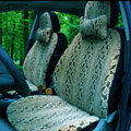 Auto Car Front Rear Seat Covers Cushion - Beige