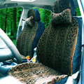 Auto Car Front Rear Seat Covers Cushion - Brown