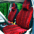 Auto Car Front Rear Seat Covers Cushion - Red