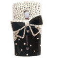 Bling bowknot Crystals Hard Cases Covers For Sony Ericsson X10i - Black